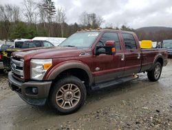 Salvage cars for sale from Copart West Warren, MA: 2015 Ford F250 Super Duty