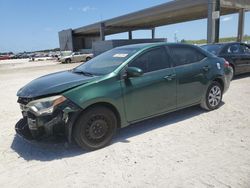 Salvage cars for sale at West Palm Beach, FL auction: 2016 Toyota Corolla L