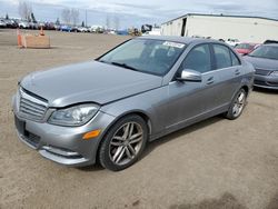 Salvage cars for sale from Copart Rocky View County, AB: 2013 Mercedes-Benz C 300 4matic