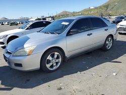Salvage cars for sale at auction: 2007 Honda Accord Value
