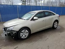 Chevrolet salvage cars for sale: 2015 Chevrolet Cruze LT