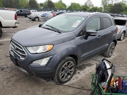 Salvage cars for sale at Madisonville, TN auction: 2019 Ford Ecosport Titanium