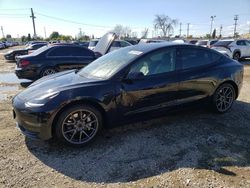 Salvage cars for sale at Los Angeles, CA auction: 2021 Tesla Model 3