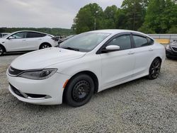 Salvage cars for sale at Concord, NC auction: 2015 Chrysler 200 S