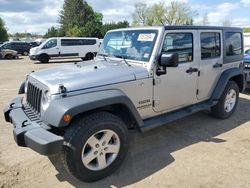 Salvage cars for sale at Finksburg, MD auction: 2017 Jeep Wrangler Unlimited Sport