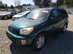 Salvage cars for sale from Copart Graham, WA: 2002 Toyota Rav4