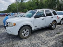 Salvage cars for sale at Tifton, GA auction: 2008 Ford Escape HEV