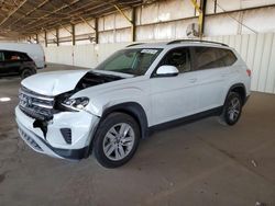 Salvage cars for sale from Copart Phoenix, AZ: 2021 Volkswagen Atlas S