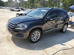 Salvage cars for sale at Ocala, FL auction: 2017 Volkswagen Tiguan Wolfsburg