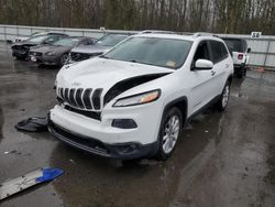 Salvage cars for sale from Copart Glassboro, NJ: 2014 Jeep Cherokee Limited
