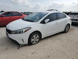 Salvage cars for sale at San Antonio, TX auction: 2017 KIA Forte LX