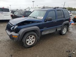 Salvage cars for sale at Indianapolis, IN auction: 2004 Jeep Liberty Sport