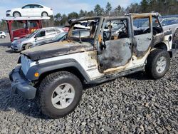 Salvage cars for sale at Windham, ME auction: 2017 Jeep Wrangler Unlimited Sport