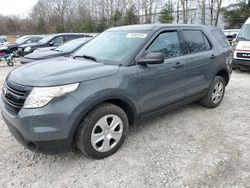 Salvage cars for sale at North Billerica, MA auction: 2013 Ford Explorer Police Interceptor
