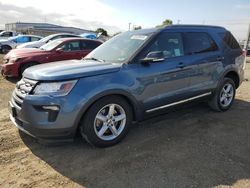 Ford Explorer salvage cars for sale: 2018 Ford Explorer XLT