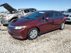 Salvage cars for sale from Copart Magna, UT: 2012 Honda Civic LX