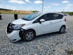 Salvage cars for sale from Copart Tifton, GA: 2017 Nissan Versa Note S