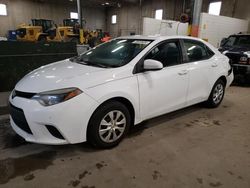 Salvage cars for sale from Copart Blaine, MN: 2014 Toyota Corolla L