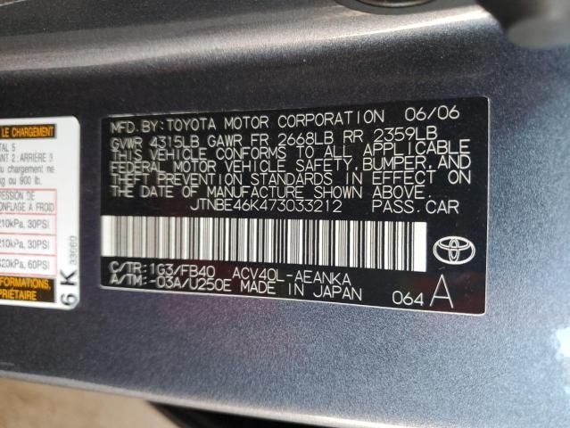 2007 Toyota Camry CE