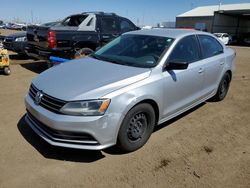 Volkswagen salvage cars for sale: 2016 Volkswagen Jetta S