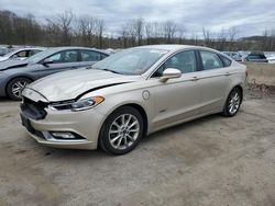 Salvage cars for sale from Copart Marlboro, NY: 2017 Ford Fusion SE Phev