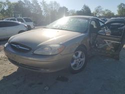 Salvage cars for sale from Copart Madisonville, TN: 2003 Ford Taurus SES