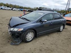 Salvage cars for sale from Copart Windsor, NJ: 2010 Honda Civic Hybrid