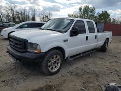 Salvage cars for sale from Copart Baltimore, MD: 2004 Ford F250 Super Duty