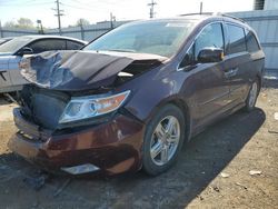 Salvage cars for sale from Copart Chicago Heights, IL: 2012 Honda Odyssey Touring