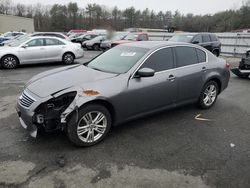 Salvage cars for sale at Exeter, RI auction: 2012 Infiniti G25