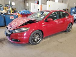 Salvage cars for sale from Copart Blaine, MN: 2013 Dodge Dart SXT