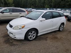 Salvage cars for sale at Graham, WA auction: 2004 Toyota Corolla Matrix XR