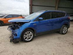 Salvage cars for sale at Houston, TX auction: 2018 Ford Escape SEL