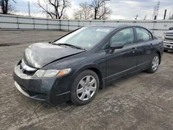 Salvage cars for sale at West Mifflin, PA auction: 2010 Honda Civic LX