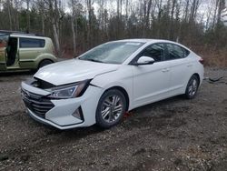 Salvage cars for sale from Copart Ontario Auction, ON: 2019 Hyundai Elantra SEL