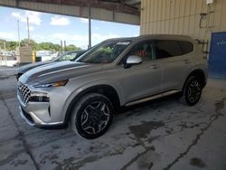 Salvage cars for sale at Homestead, FL auction: 2022 Hyundai Santa FE Blue