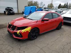 Salvage cars for sale at Woodburn, OR auction: 2017 Honda Civic Sport