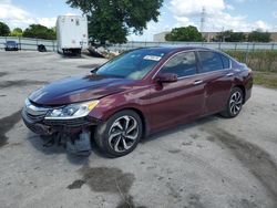 Honda Accord ex Vehiculos salvage en venta: 2016 Honda Accord EX