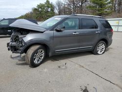 Salvage cars for sale at Brookhaven, NY auction: 2015 Ford Explorer XLT