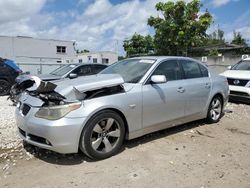 Salvage cars for sale from Copart Opa Locka, FL: 2007 BMW 530 I