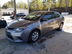 Salvage cars for sale from Copart Hueytown, AL: 2016 Toyota Corolla ECO