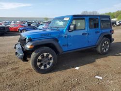 Salvage cars for sale at Davison, MI auction: 2022 Jeep Wrangler Unlimited Sport
