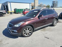 Salvage cars for sale from Copart New Orleans, LA: 2017 Infiniti QX50