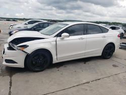 Salvage cars for sale at Grand Prairie, TX auction: 2016 Ford Fusion SE