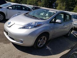 Vehiculos salvage en venta de Copart Arlington, WA: 2012 Nissan Leaf SV