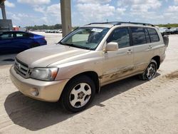 Salvage cars for sale at West Palm Beach, FL auction: 2004 Toyota Highlander
