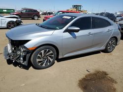 Salvage cars for sale at Brighton, CO auction: 2019 Honda Civic LX
