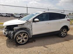 Salvage cars for sale from Copart Houston, TX: 2017 Ford Escape Titanium