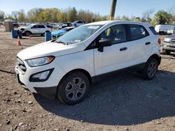 Ford Ecosport S salvage cars for sale: 2018 Ford Ecosport S