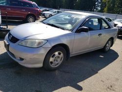 Honda Civic dx vp salvage cars for sale: 2004 Honda Civic DX VP